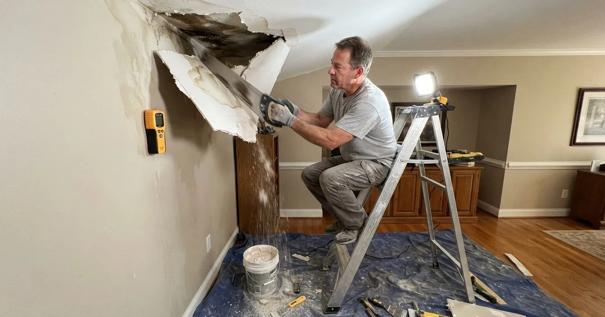 Water-damaged drywall: what to fix right away vs what can wait
